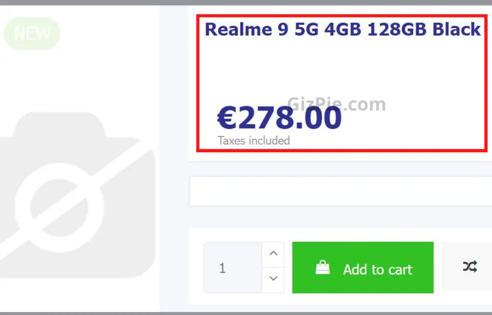 Realme 9 5G price